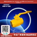 碳钢FNPT球阀5000WOG