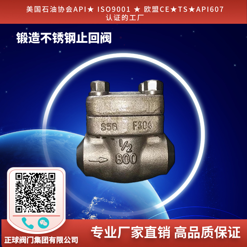 锻造不锈钢止回阀