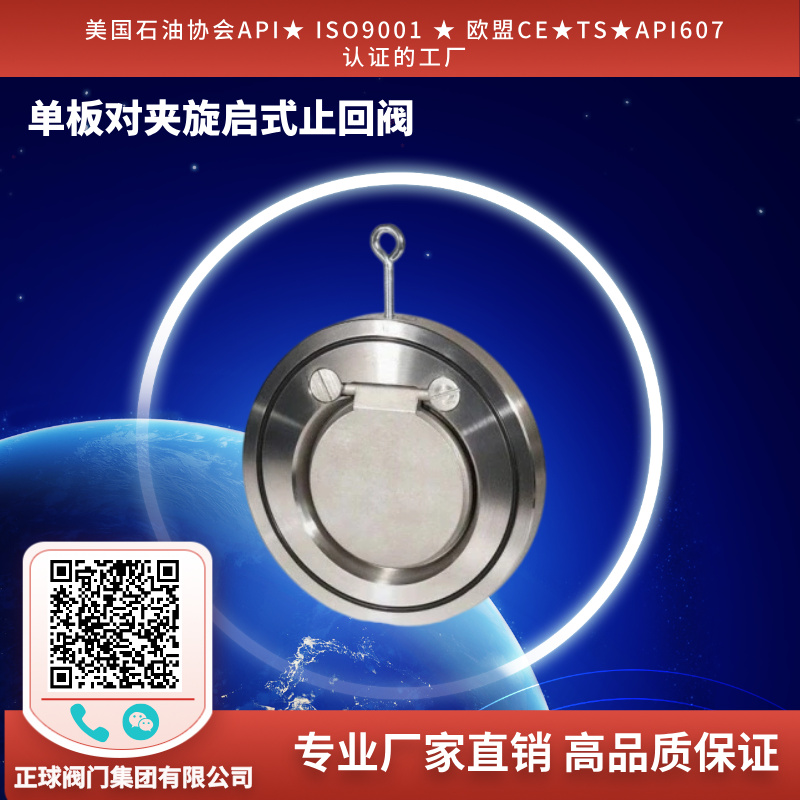 单板对夹旋启式止回阀